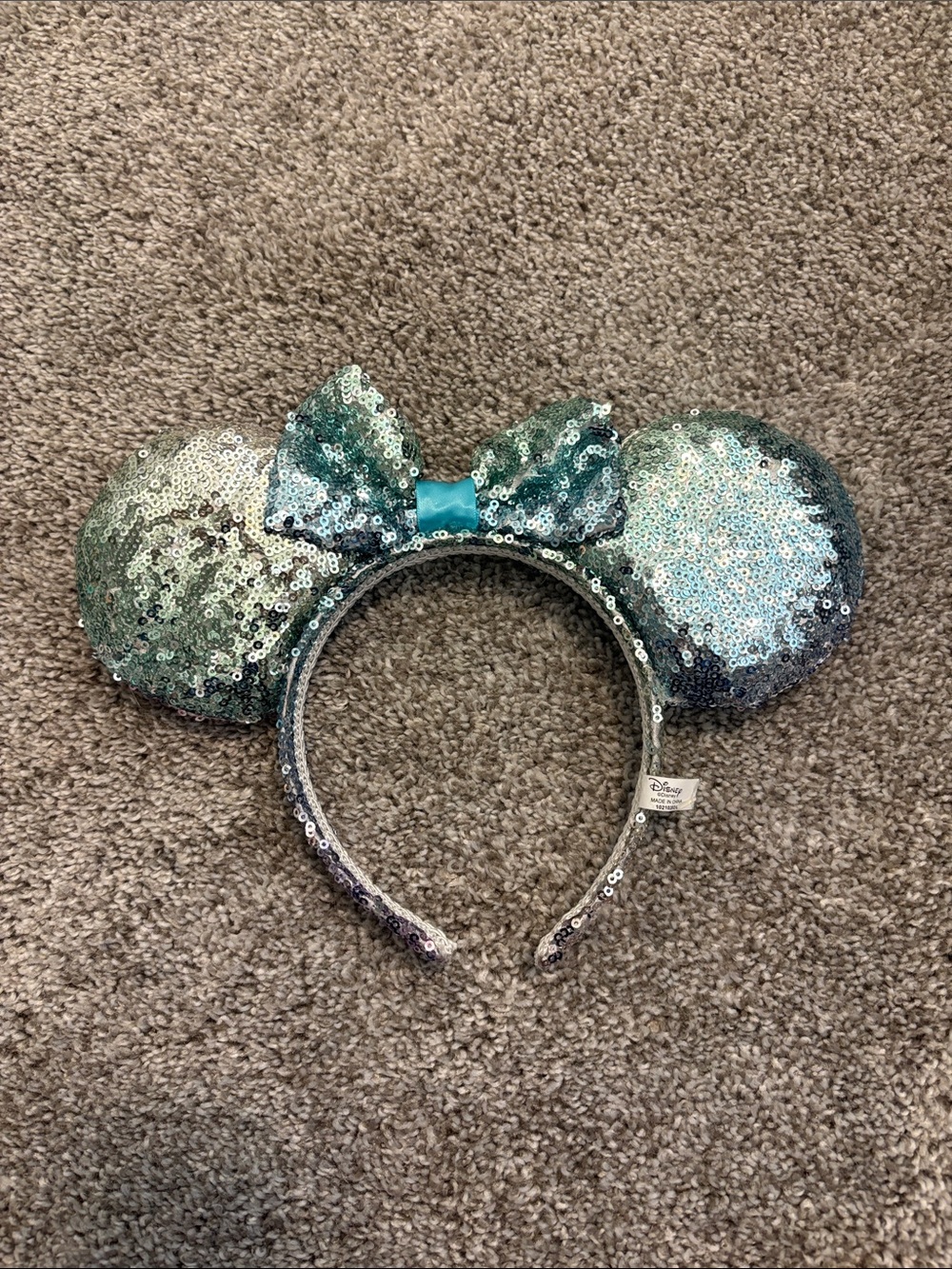 Disney Sequin Ears - Teal/Blue/Purple Iridescent